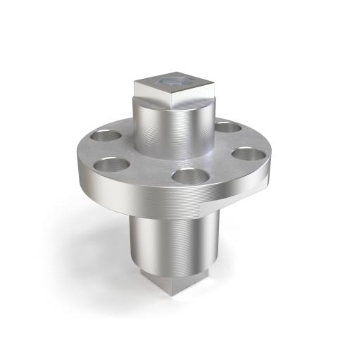 Practice workpiece (shaft), AlMg4 product photo Front View L