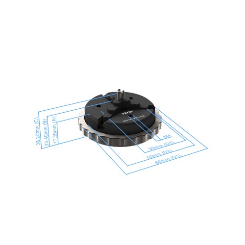 3-jaw-chuck - clamping range 30mm product photo Back View L