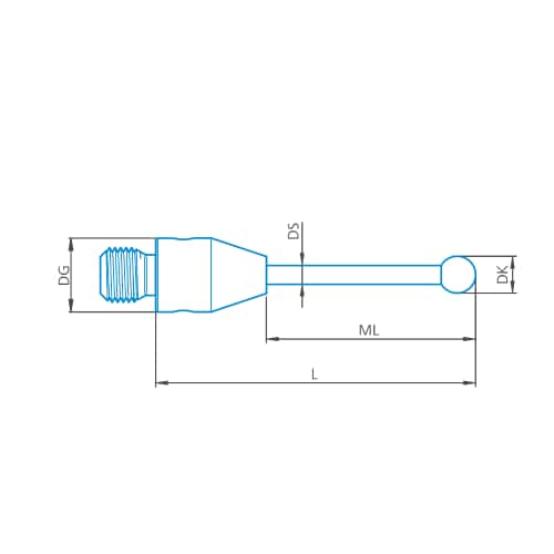 Stylus straight M3, DK1.5 L30 product photo Front View L