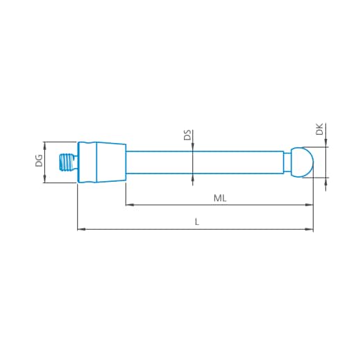 Stylus straight M5 DK5 L50 D!S mono product photo Front View L