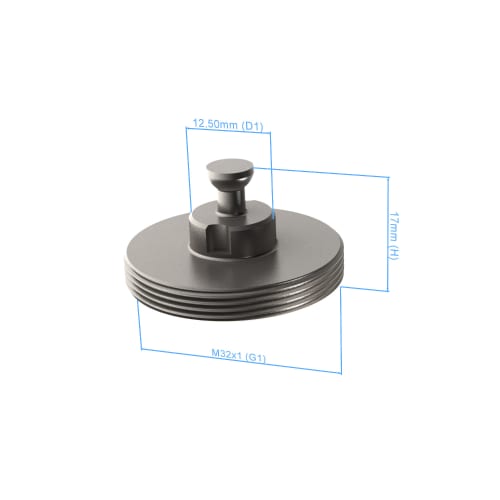 Bolt disk with stud - M32x1, AF25, 5 pieces product photo Back View L
