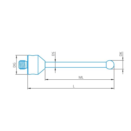 Stylus straight M5, DK4 L28 product photo Front View L