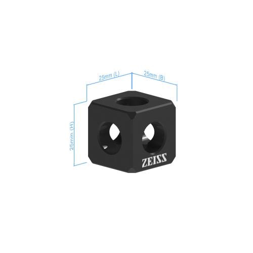 Quader - 25x25x25mm, AF25, 2 pieces product photo Back View L