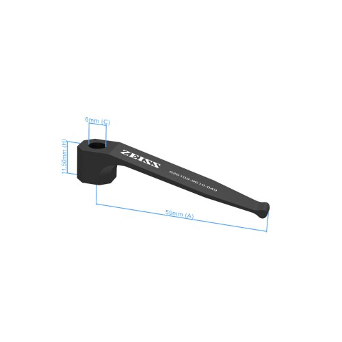 Hold down spring - self locking, lenght 59mm, 2 pieces product photo Back View L