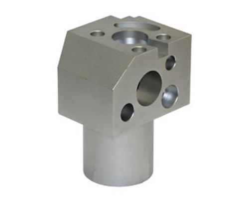 Practice workpiece (Cube) with standard geometries product photo Front View L