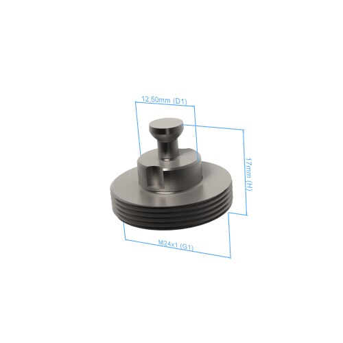 Bolt disk with stud - M24x1, AF25, 5 pieces product photo Back View L
