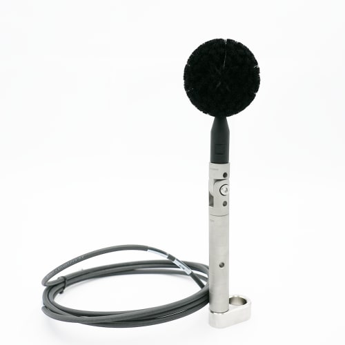 Stylus cleaning brush with holder and grounding cable product photo Front View L