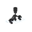 Clamp bracket for V-Block 90&deg; product photo Back View S