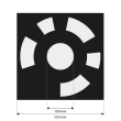Reference Markers 10.0 mm, coded 8-112, white, magnetic product photo Back View S